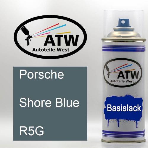 Porsche, Shore Blue, R5G: 400ml Sprühdose, von ATW Autoteile West.